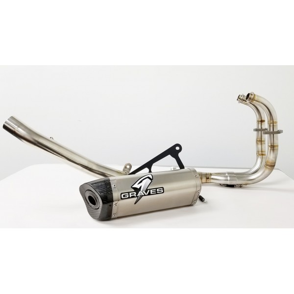 Graves Motorsports Full Exhaust System For Kawasaki Ninja 300 Part # EXK-17EX3-FST