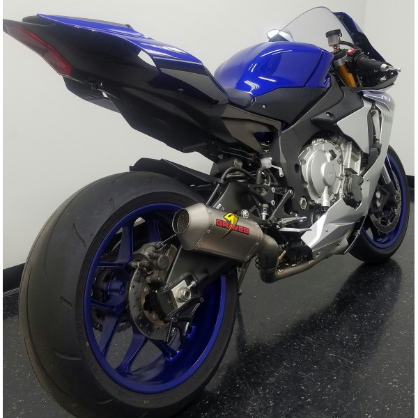 Graves Motorsports Full Titanium Exhaust System with Titanium 200mm Silencer For Yamaha YZF-R1 Part # EXY-17R1-FTT20
