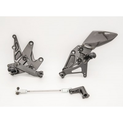 Graves Motorsports Adjustable Rearsets For Kawasaki Ninja 400 2018-2020 Part # RSK-19EX4-KAF 