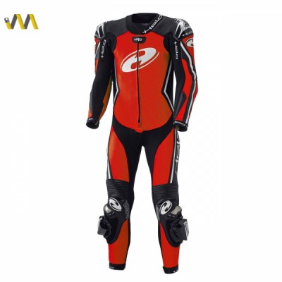 Held Full-Speed Red Black Leather Suit