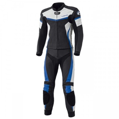 Held Spire Black Blue Leather Suit