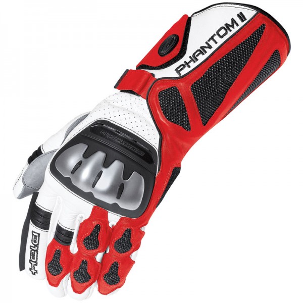 Held Phantom II White Red Gloves