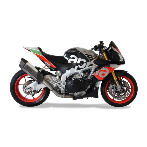 HP Corse SP-3 Carbon Short Titanium For Aprilia Tuono V4 1100 Part # XAPSP3S1001T-NN-AB