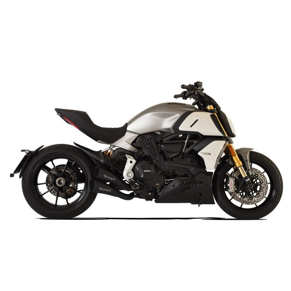 HP Corse Hydroform Short R Black For Ducati Diavel 1260 Part # XDUHY20P04C-AAB