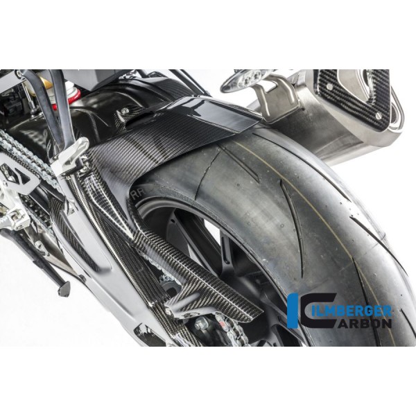 Ilmberger Carbon Rear Hugger Incl. Upper Chainguard With Abs Carbon For BMW S 1000 R Part # KHO.032.S100S.K