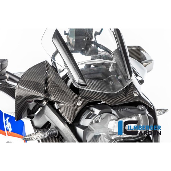 Ilmberger Carbon Windprotector On The Instruments For BMW R 1250 GS Part # WAK.006.GS19T.K