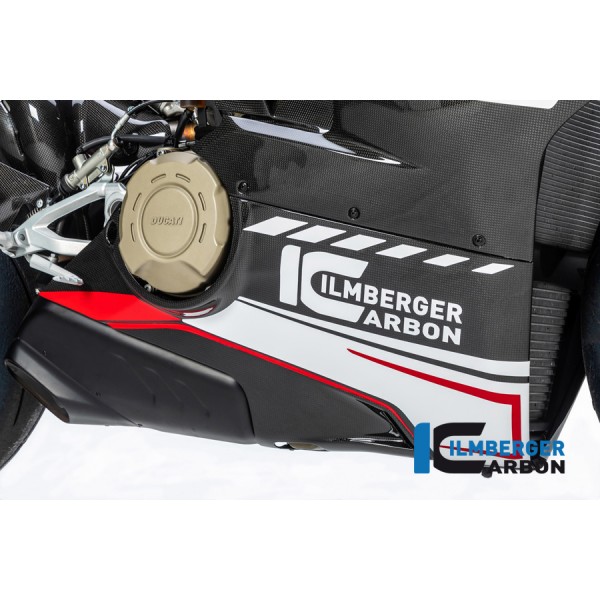 Ilmberger Carbon Bottom Side Panel Right Gloss For Ducati Panigale V4 / V4 S Part # VUR.022.DPV4G.K