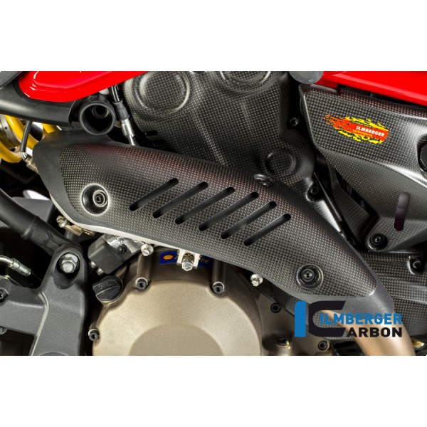 Ilmberger Carbon Exhaust Protection Manifold Matt For Ducati Monster 1200 / S Part # AHK.104.D12MM.K