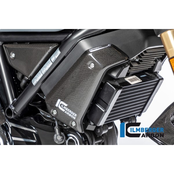 Ilmberger Carbon Radiatorcover Right Gloss Surface For Ducati Scrambler 1100 Part # WKR.006.DS11G.K