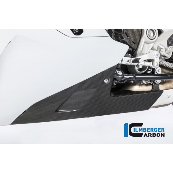 Ilmberger Carbon Rear Bellypan Gloss Carbon For Ducati Supersport / S Part # VEU.011.DSS7G.K