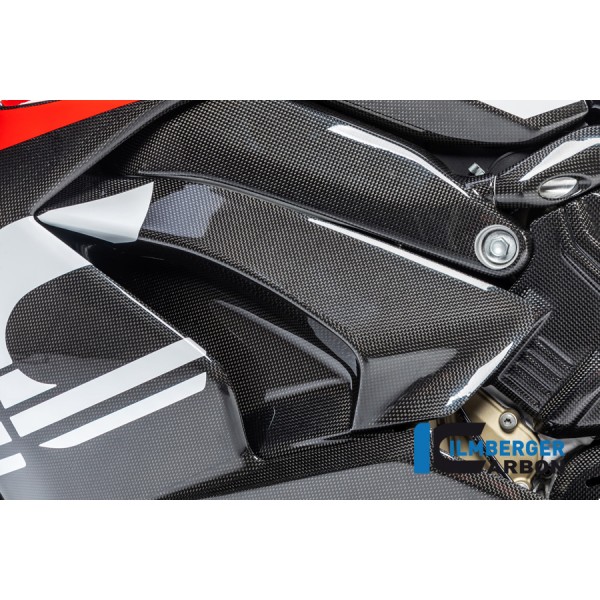 Ilmberger Carbon Side Panel Under The Tank Left Gloss For Ducati Panigale V4 / V4 S Part # ARL.034.DPV4G.K
