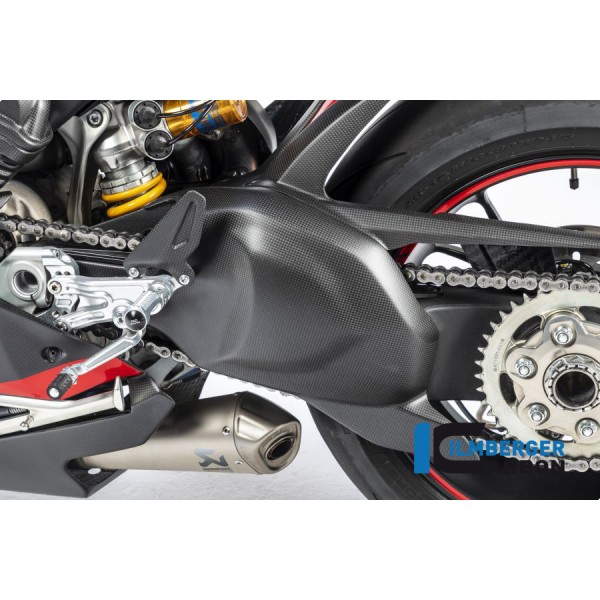 Ilmberger Carbon Swing Arm Cover Matt For Ducati Panigale V4 / V4 S Part # SSO.103.DPV4M.K