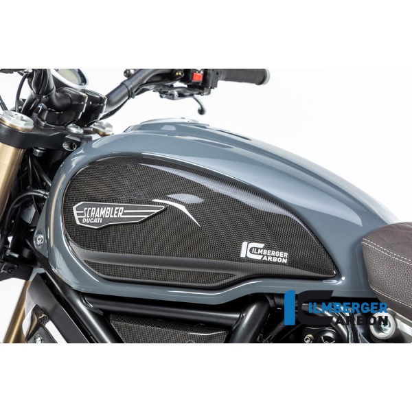 Ilmberger Carbon Tank Cover Left Gloss Surface For Ducati Scrambler 1100 Part # TAL.007.DS11G.K