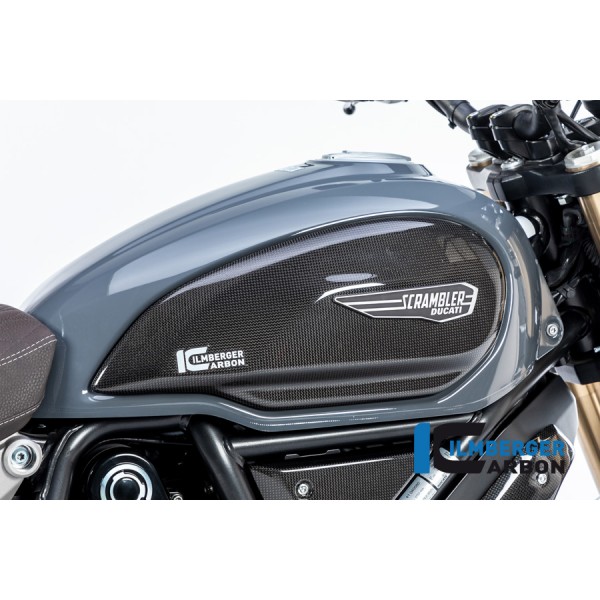 Ilmberger Carbon Tank Cover Right Gloss Surface For Ducati Scrambler 1100 Part # TAR.008.DS11G.K