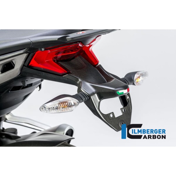 Ilmberger Carbon Numberplate Holder Matt For Ducati Multistrada 1200 Enduro Part # NHO.106.D15MM.K