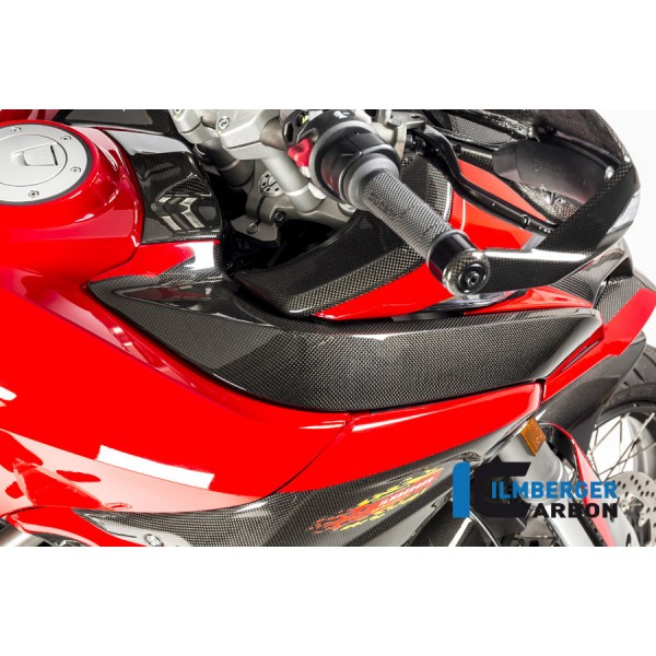 Ilmberger Carbon Tankcover Right / Airchannel Cover Right Side Gloss For Ducati Multistrada 1200 Enduro Part # TOR.012.D15MG.K