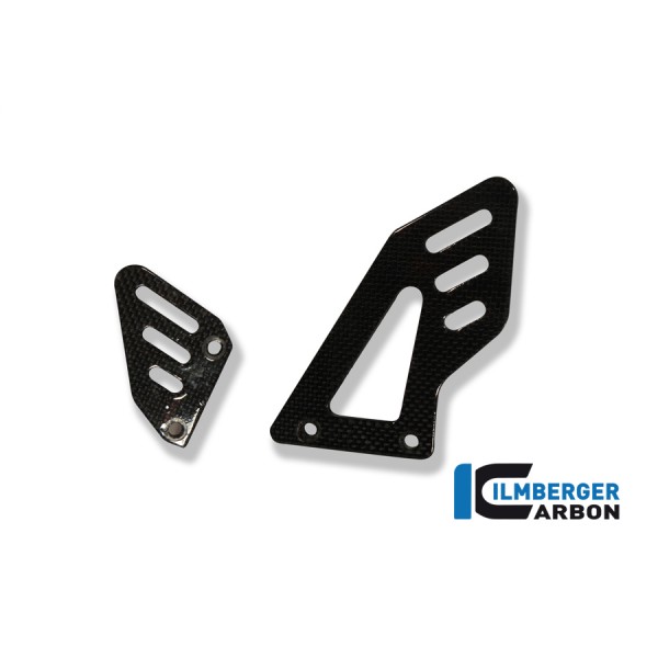 Ilmberger Carbon Heel Protectors Left Right Driver Carbon For Aprilia RSV4 / Touno V4 Part # FSO.010.RSV4S.K