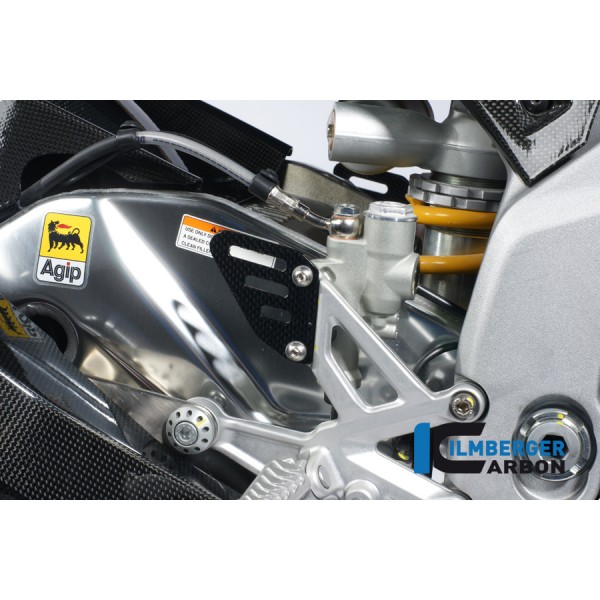 Ilmberger Carbon Heel Protectors Left Right Driver Carbon For Aprilia RSV4 / Touno V4 Part # FSO.010.RSV4S.K