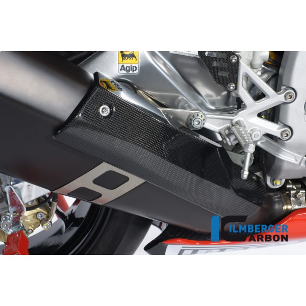 Ilmberger Carbon Silencer Protector Carbon For Aprilia RSV4 Part # AHS.011.RSV4S.K