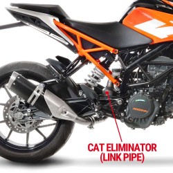 LeoVince Cat Eliminator Link Pipe For KTM RC / Duke 390 2017-2020 Part # 8086