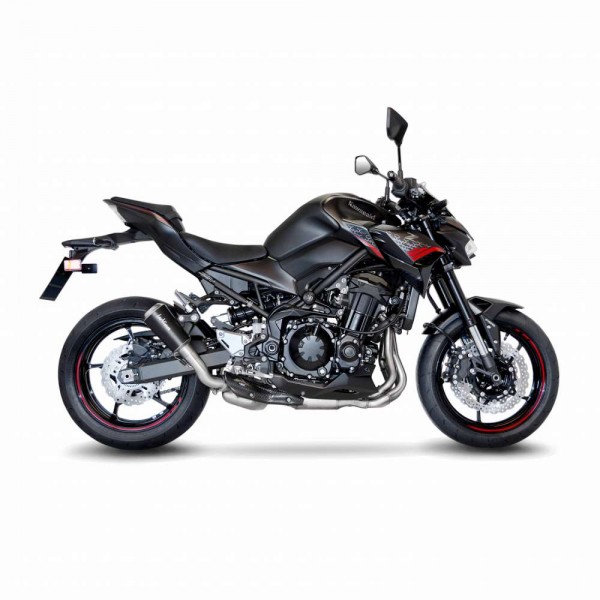 LEOVINCE LV-10 BLACK EDITION STAINLESS STEEL SLIP-ON EXHAUST FOR KAWASAKI Z900 2020 PART # 15239B