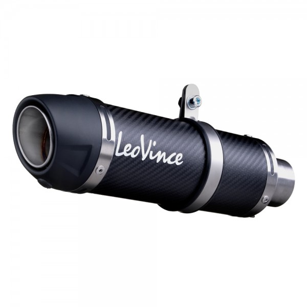 LEOVINCE GP CORSA EVO CARBON FIBER SLIP-ON EXHAUST FOR KAWASAKI NINJA 400 2018-2020 PART # 3389E