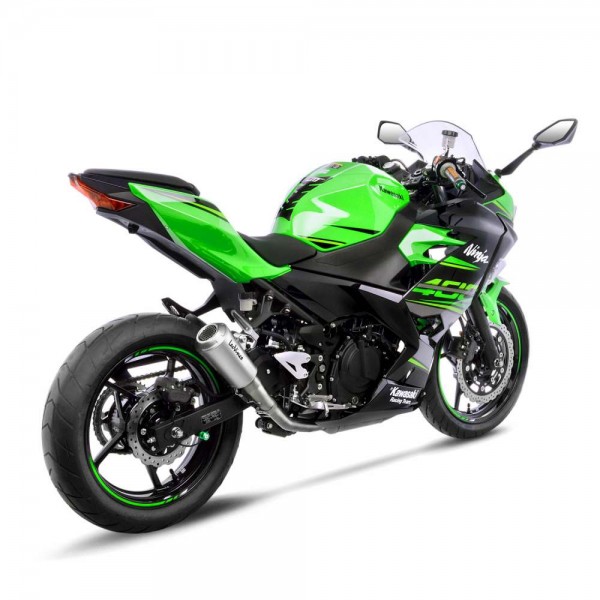LEOVINCE LV-10 STAINLESS STEEL SLIP-ON EXHAUST FOR KAWASAKI NINJA 400 2018-2020 PART # 15218