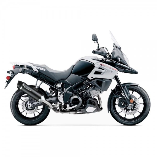 LEOVINCE NERO STAINLESS STEEL SLIP-ON EXHAUST FOR SUZUKI V-STROM 1000 2017-2019 PART # 14047