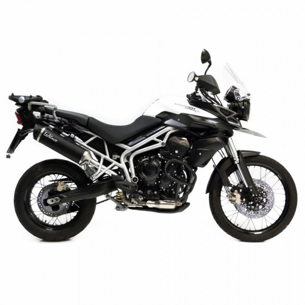 LEOVINCE NERO STAINLESS STEEL SLIP-ON EXHAUST FOR TRIUMPH TIGER 800 XCX / XR / XRX 2011-2016 PART # 14006