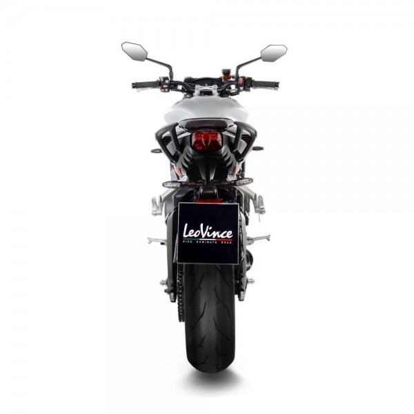 LEOVINCE LV ONE EVO CARBON FIBER SLIP-ON EXHAUST FOR TRIUMPH STREET TRIPLE 765S / R / RS PART # 14289E