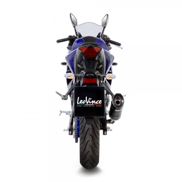 LEOVINCE LV PRO CARBON FIBER SLIP-ON EXHAUST FOR YAMAHA YZF-R3 2018-2020 PART # 14258E