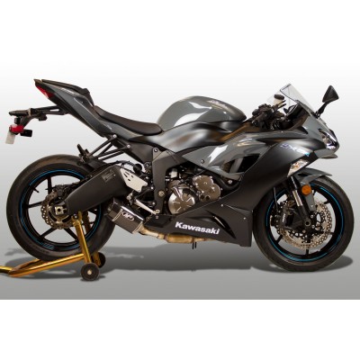M4 Carbon Fiber Street Slayer Slip-on Exhaust For Kawasaki Ninja ZX-6R 2009-2024 Part # KA6914