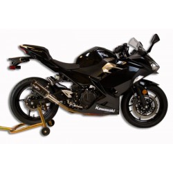M4 Carbon Slip On Exhaust For Kawasaki Ninja 400 2018-2020 Part # KA4014
