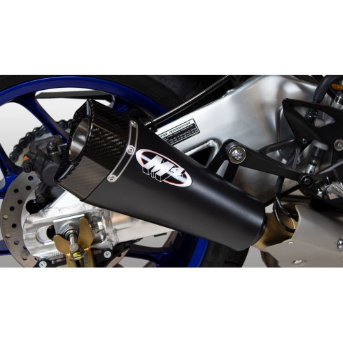 M4 Black RM1 Slip-On Exhaust For Yamaha YZF-R1 2015-2020 Part # YA9942
