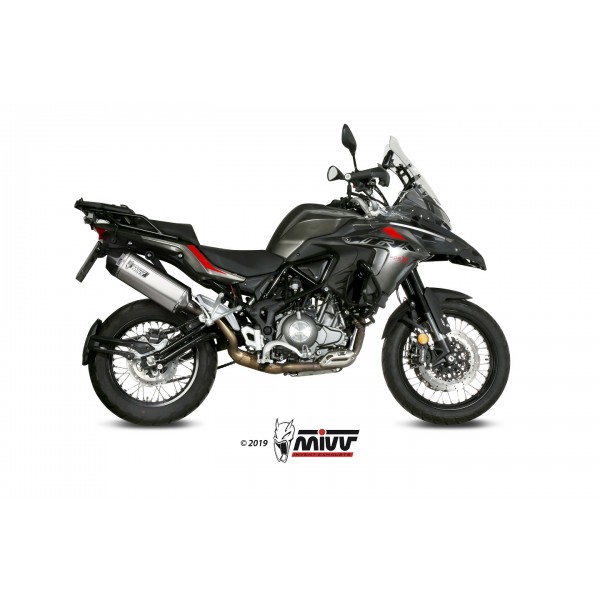 MIVV SPEED EDGE STAINLESS STEEL SLIP-ON EXHAUST FOR BENELLI TRK 502 X 2018-2020 PART # E.004.LRX