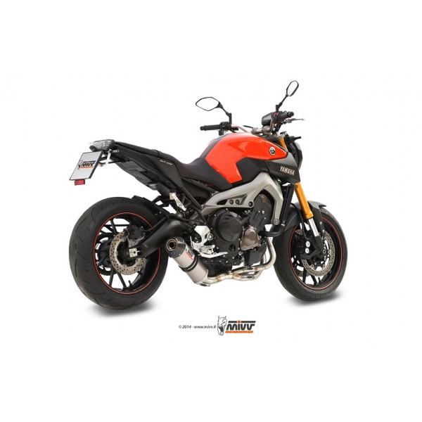 MIVV TITANIUM CARBON CAP FULL SYSTEM FOR YAMAHA MT-09 2013-2020 PART # Y.042.L4C