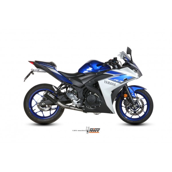 MIVV MK3 CARBON FULL EXHAUST SYSTEM FOR YAMAHA YZF-R3 2015-2020 PART # X.YA.0008.SM3C