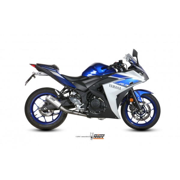 MIVV MK3 STAINLESS STEEL FULL EXHAUST SYSTEM FOR YAMAHA YZF-R3 2015-2020 PART # X.YA.0008.SM3X MIVV MK3 STAINLESS STEEL FULL EXHAUST SYSTEM FOR YAMAHA YZF-R3 2015-2020 PART # X.YA.0008.SM3X