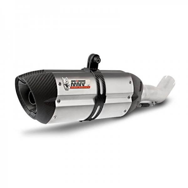 MIVV STAINLESS STEEL CARBON CAP EXHAUST FOR KAWASAKI NINJA 300 2013 PART #K.038.L7