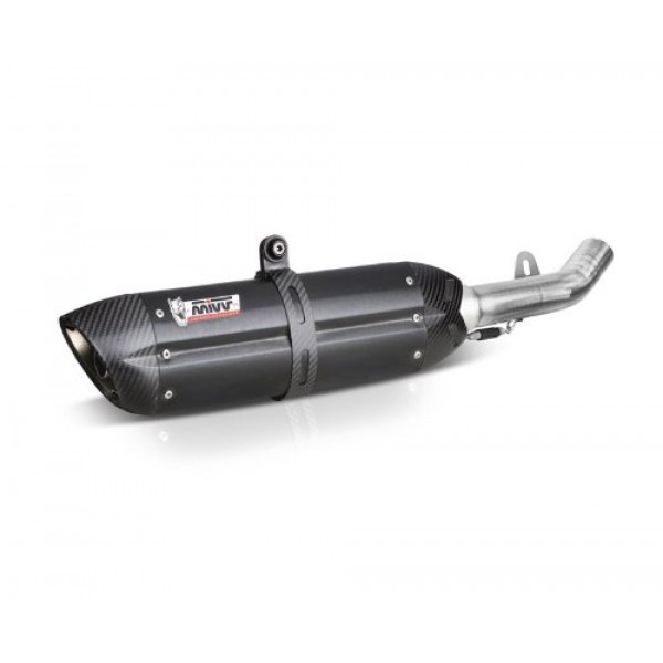 MIVV STEEL BLACK EXHAUST FOR YAMAHA FZ8 2013 PART #Y.033.L9