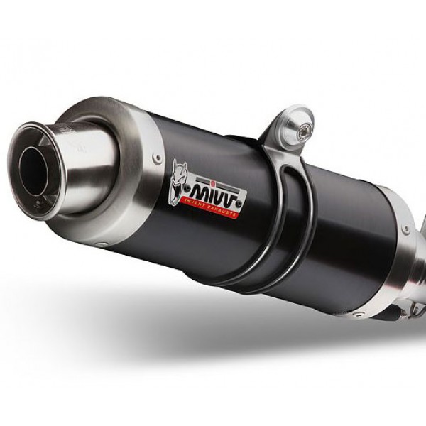 MIVV STEEL BLACK EXHAUST FOR YAMAHA YZF-R125 2014 PART #Y.047.LXB