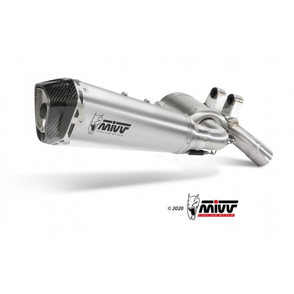 MIVV DELTA RACE STAINLESS STEEL SLIP-ON EXHAUST FOR BMW F 900 R 2020 > PART # B.038.LDRX MIVV DELTA RACE STAINLESS STEEL SLIP-ON EXHAUST FOR BMW F 900 R 2020 > PART # B.038.LDRX