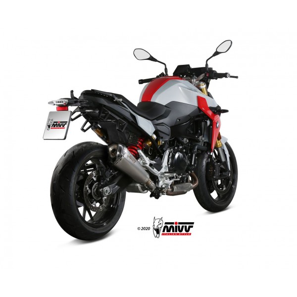 MIVV GP PRO BLACK STAINLESS STEEL SLIP-ON EXHAUST FOR BMW F 900 R 2020 > PART # B.038.LXBP