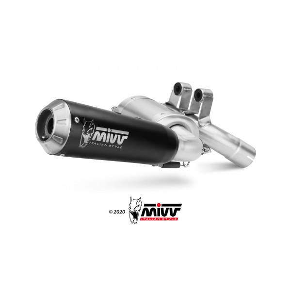MIVV X-M1 BLACK STAINLESS STEEL SLIP-ON EXHAUST FOR BMW F 900 R 2020 > PART # B.038.LC4B MIVV X-M1 BLACK STAINLESS STEEL SLIP-ON EXHAUST FOR BMW F 900 R 2020 > PART # B.038.LC4B