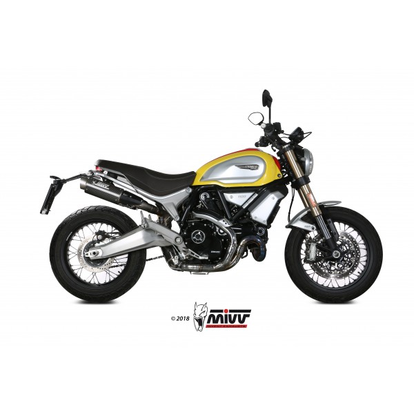 MIVV GP PRO CARBON 2 SLIP-ON FOR DUCATI SCRAMBLER 1100 2018 PART # D.038.L2P