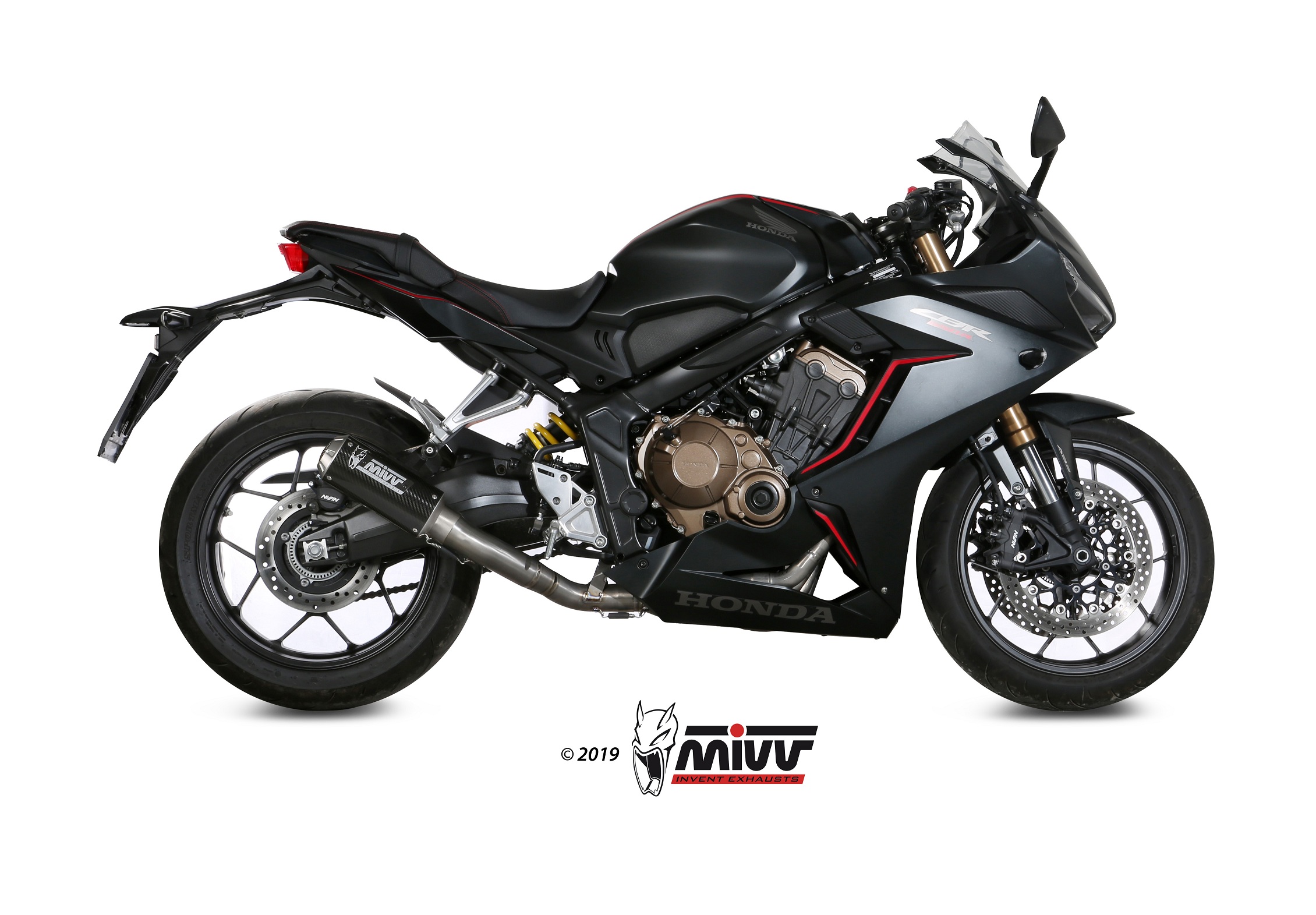 MIVV Mk3 Carbon Full Exhaust System For Honda CBR650R 2019-2020 Part ...