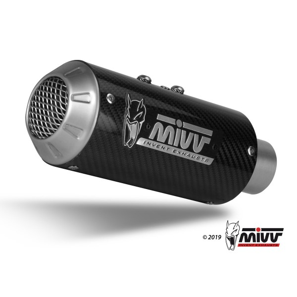 MIVV MK3 CARBON SLIP-ON EXHAUST FOR KAWASAKI NINJA 400 2018-2020 PART # K.047.SM3C