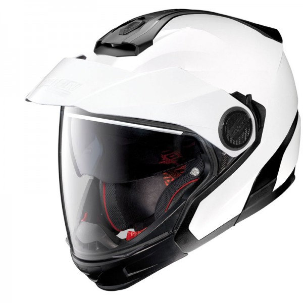 Nolan N40-5 GT Classic N-Com Metal White Helmet