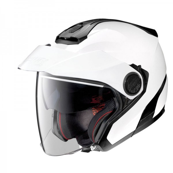 Nolan N40-5 Classic N-Com Metal White Helmet