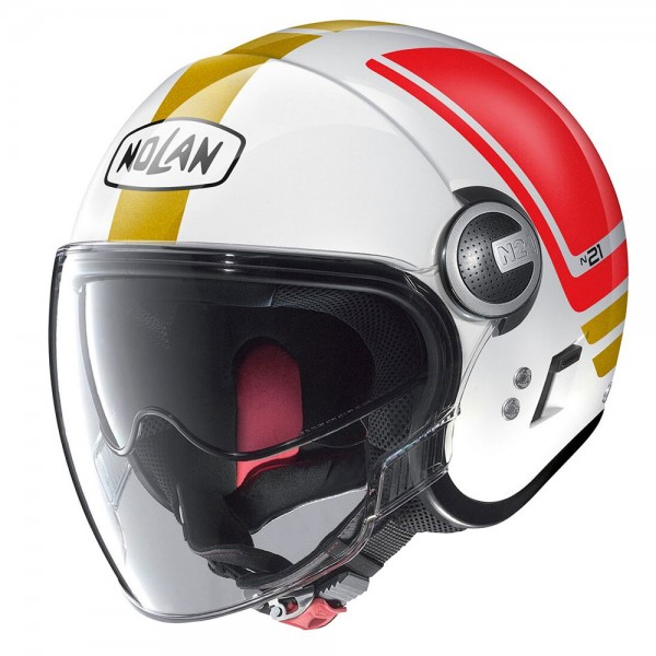 Nolan N21 Visor Flybridge 67 Metal White Tricolore Helmet